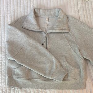 Lululemon Gray Quarter-Zip Sweatshirt